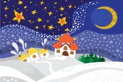 Christmas Night Landscape